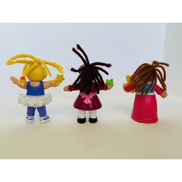 Cabbage Patch Kids CPK Doll Mini Figures Lot Of 3 PVC 1990s Figures - Picture 6 of 14